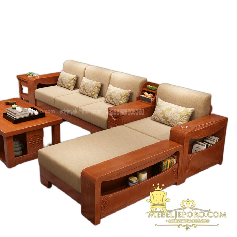Sofa-Tamu-Sudut-Jati-Minimalis-Modern-Terbaru