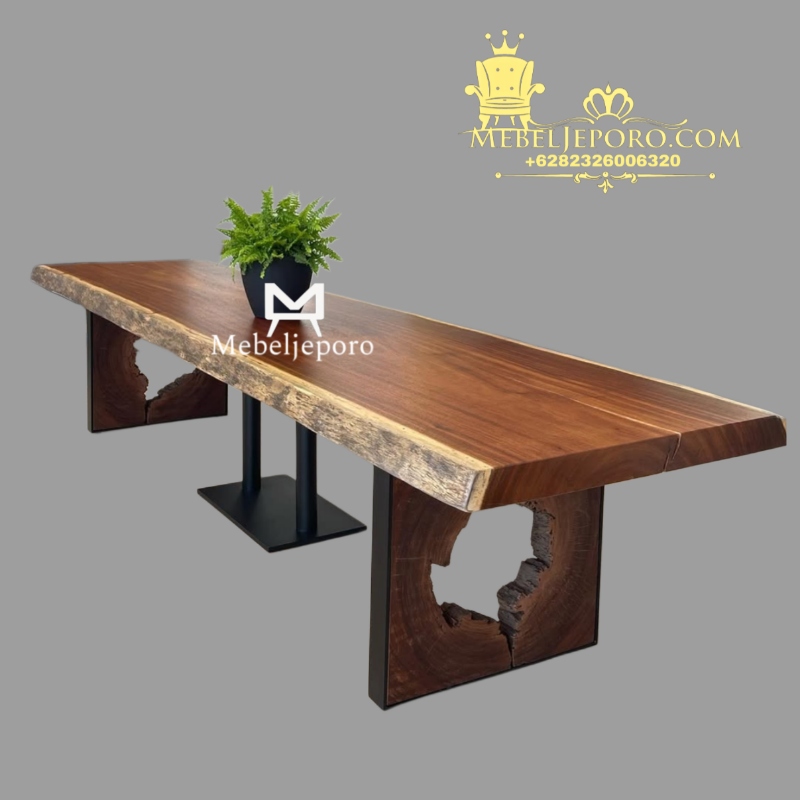 Meja Solid Kayu Trembesi Deaain Antik Terbaru