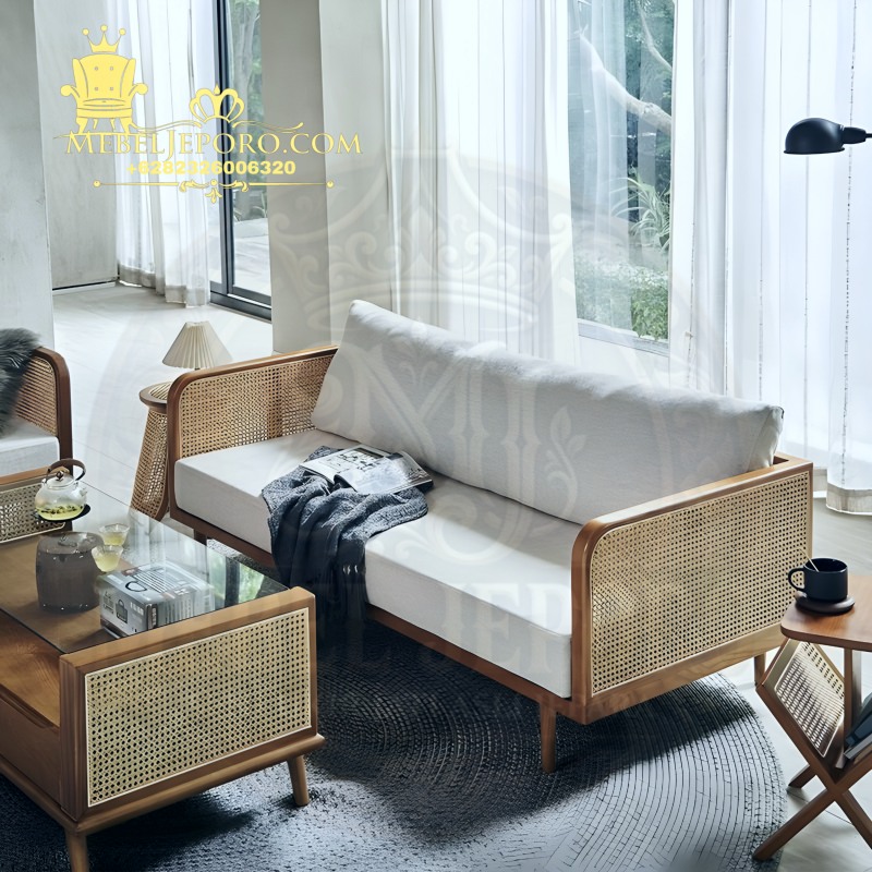 Sofa-Tamu-Kayu-Jati-Kombinasi-Rotan-Terbaru